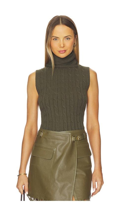 nonchalant label jodie top in army. - size l (also in xs, s, m)