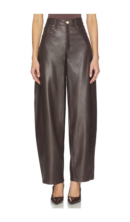nonchalant label lennon pant in chocolate. - size s (also in xs)