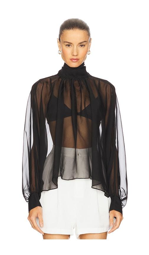 nonchalant label lilith blouse in black. - size m (also in s)