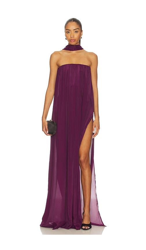 nonchalant label marlow dress in purple. - size l (also in xs, s, m)