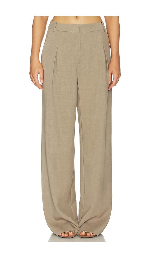 nonchalant label monroe pant in taupe. - size s (also in xs)