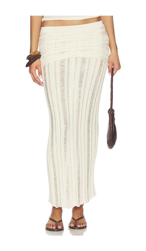 nonchalant label violette skirt in beige. - size l (also in m, s, xs)