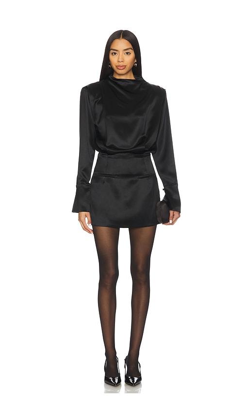 nonchalant label yasmine dress in black. - size s (also in xs)