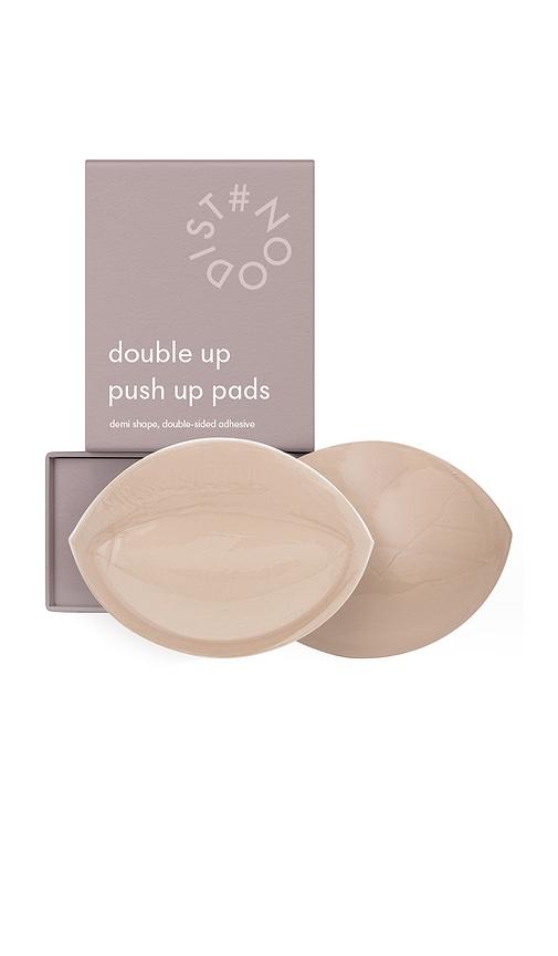 nood double up adhesive push-up enhancers in tan. - size a-b (also in b-c, c-d)