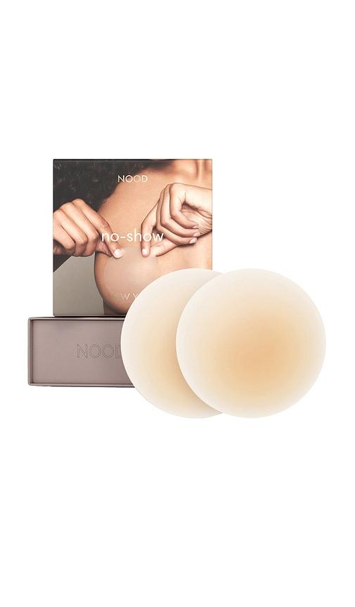 nood no-show reusable round nipple covers 3 inch in nude.
