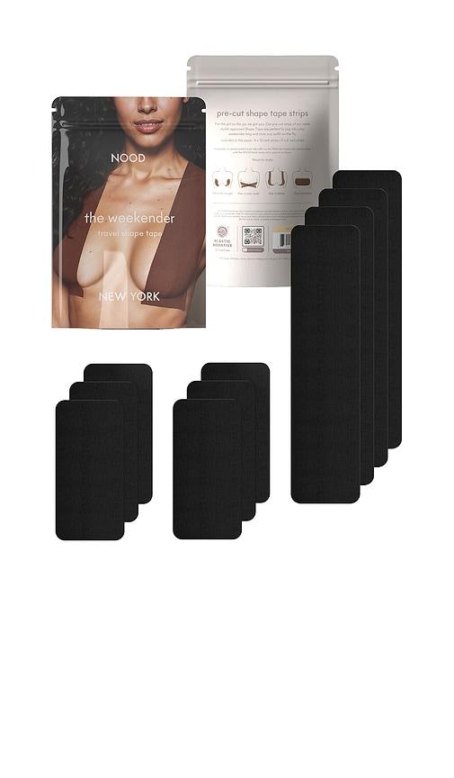 nood weekend travel tape in black.