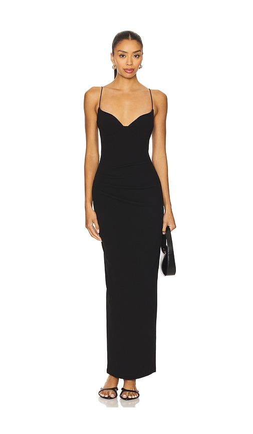 nookie affinity maxi dress in black. - size l (also in xs, s, m, xl)
