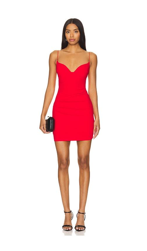 nookie affinity mini dress in red. - size l (also in s, m)