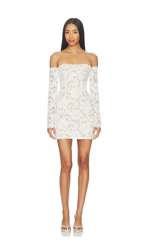 nookie alessia mini dress in white. - size l (also in xs)