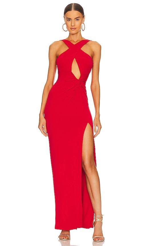nookie belisse gown in red. - size l (also in xs, s, m, xl)