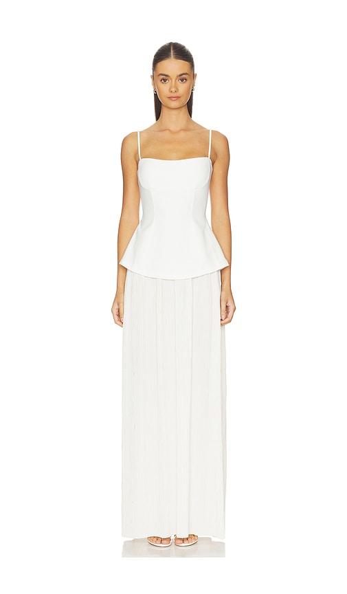 nookie darling maxi dress in ivory. - size m (also in s)