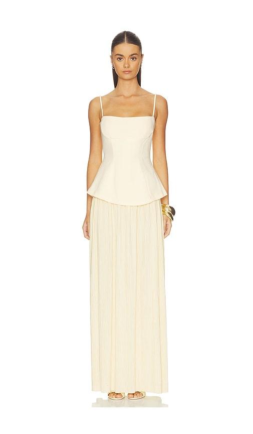 nookie darling maxi dress in lemon. - size m (also in s, xs)