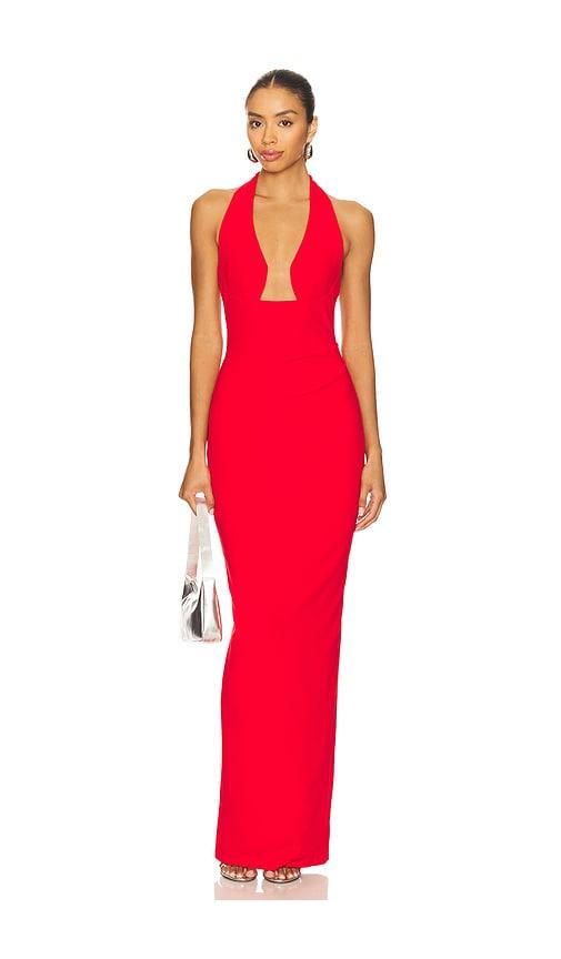 nookie demi gown in red. - size l (also in m, xl)