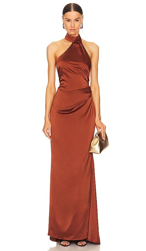 nookie entice gown in brown. - size s (also in xs, xl)