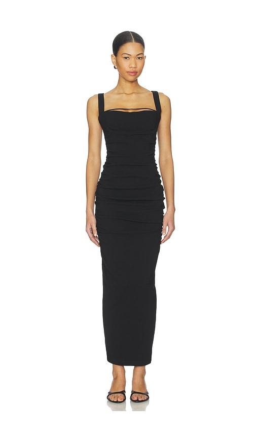 nookie eva maxi dress in black. - size l (also in xs, s)