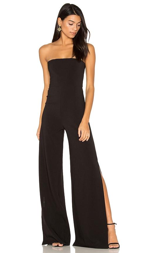 nookie glamour jumpsuit in black. - size s (also in xs, xl)