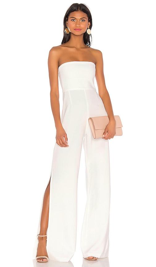 nookie glamour jumpsuit in white. - size l (also in xs, xl)