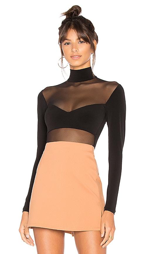 nookie hypnotize bodysuit in black. - size l (also in s, xl, xs)