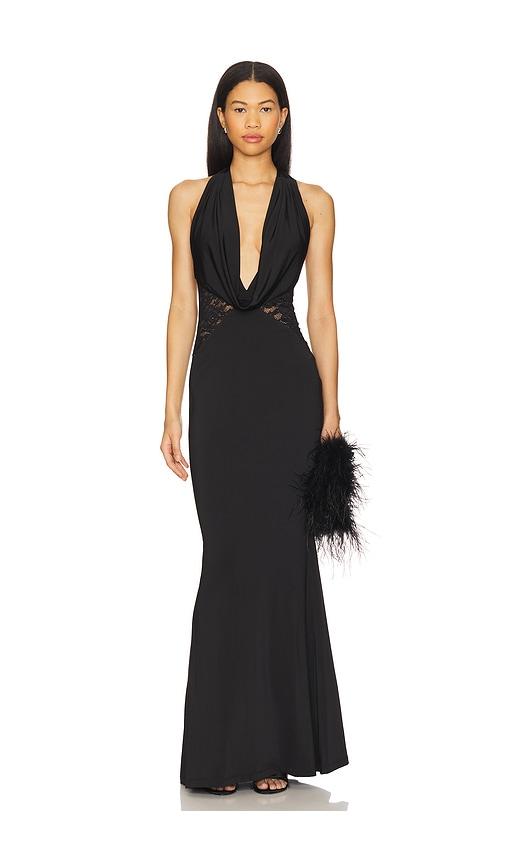 nookie lala gown in black. - size l (also in s)