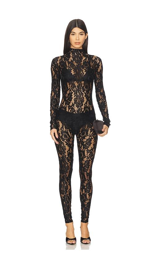 nookie lennox catsuit in black. - size l (also in xs, s, m)