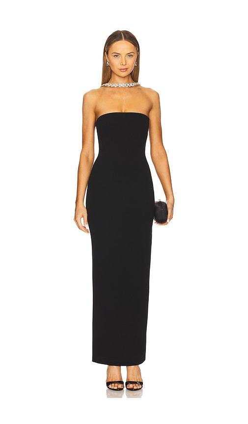 nookie madison gown in black. - size m (also in s)