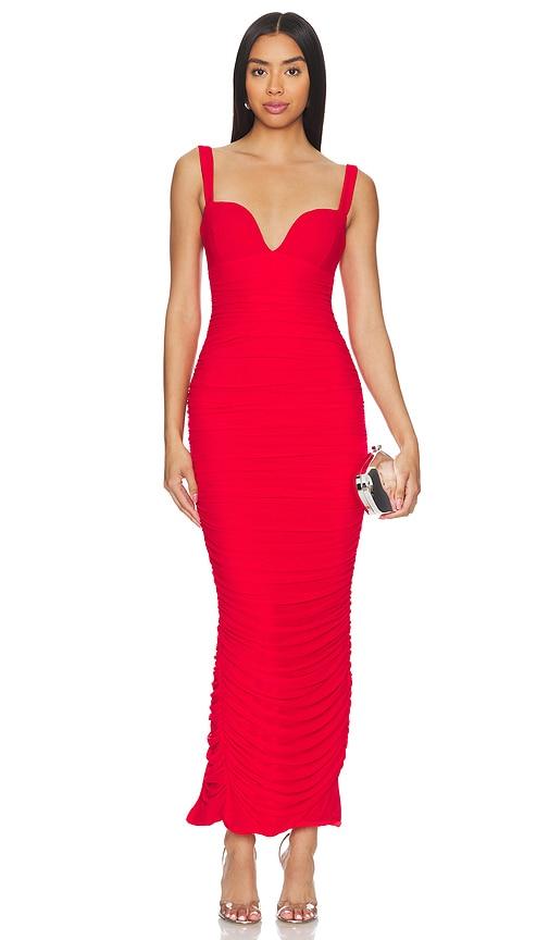 nookie marlowe maxi with full lining in red. - size s (also in xs)