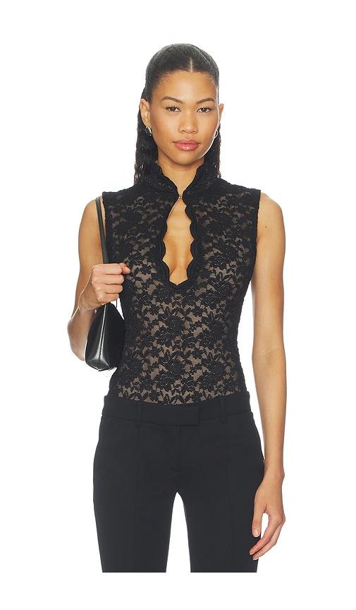 nookie mystique bodysuit in black. - size m (also in s)