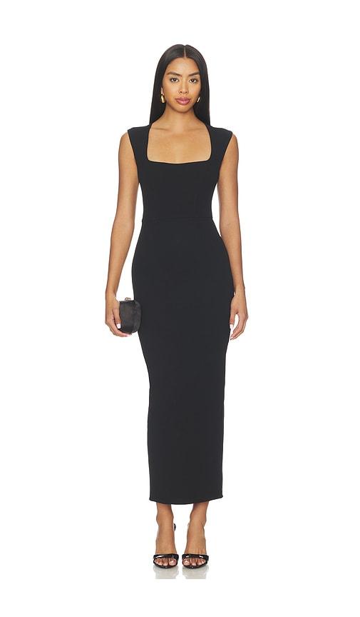 nookie savannah midi dress in black. - size m (also in s)