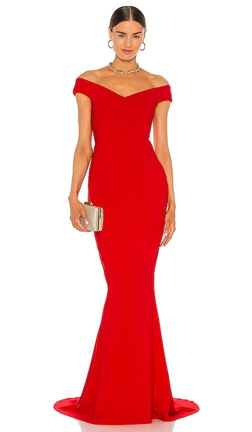 nookie x revolve allure gown in red. - size xl (also in xs, s)