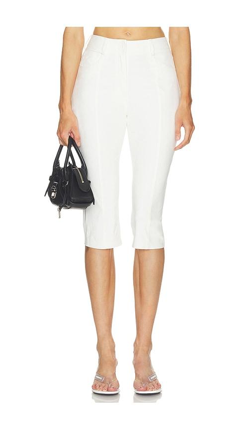norma kamali pedal pusher jeans in white. - size s (also in xl)