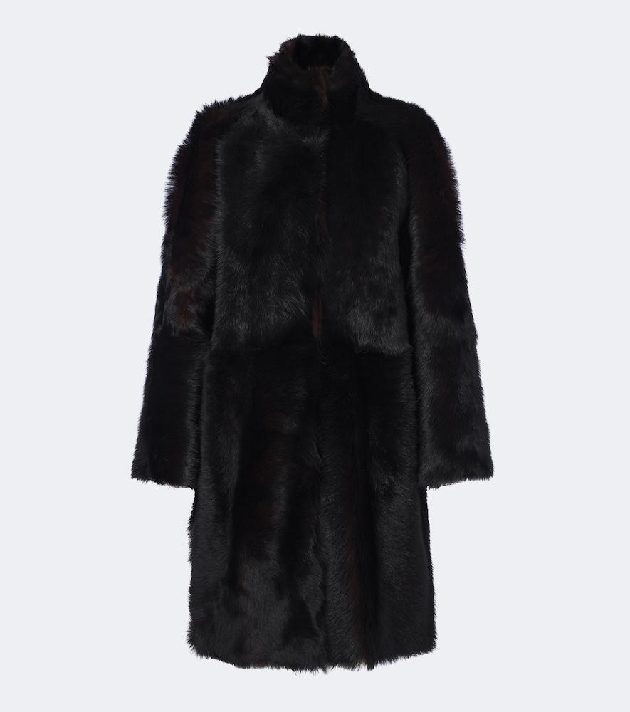 nour hammour blaise shearling coat