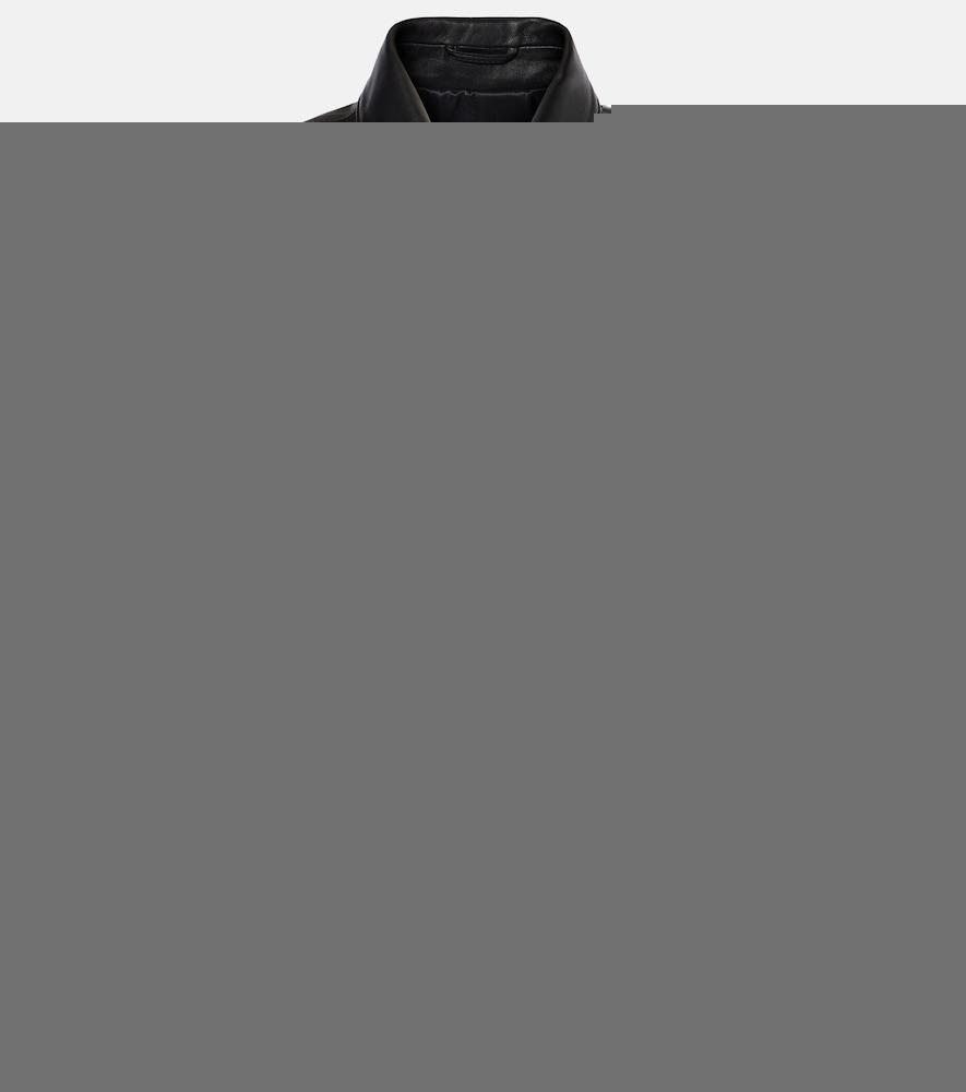 nour hammour bleeker cropped leather jacket