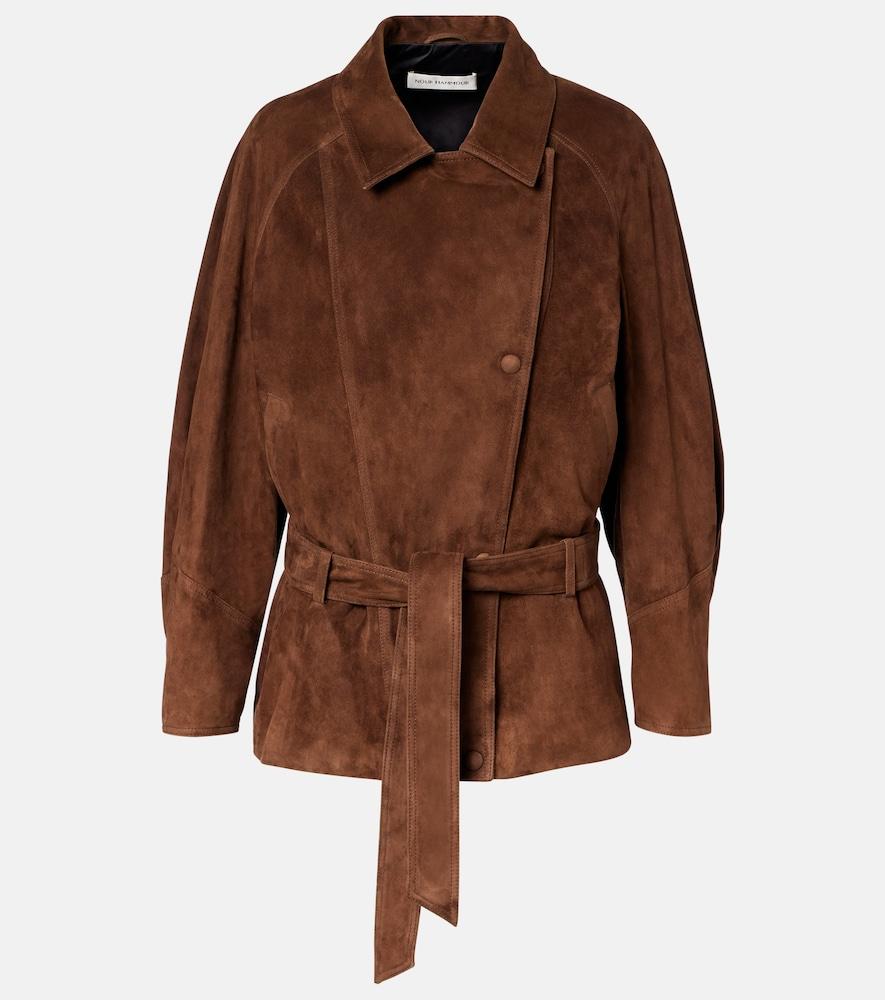 nour hammour buffy suede jacket