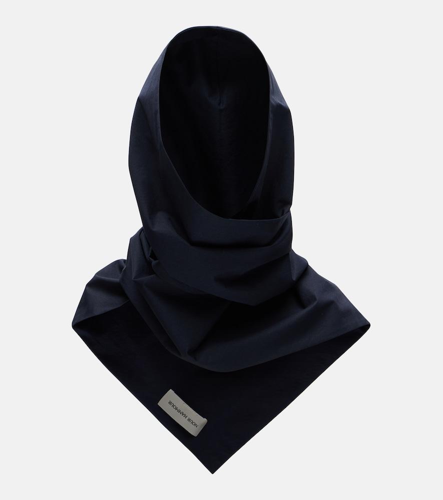 nour hammour cotton-blend canvas hood