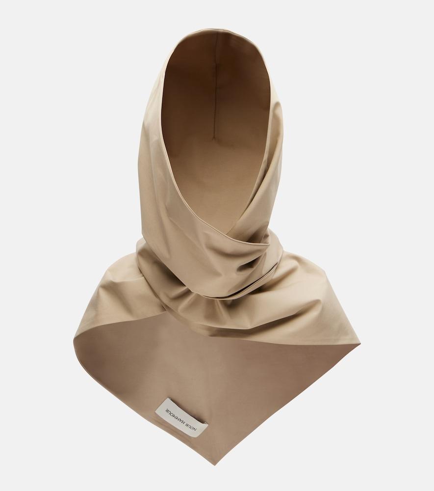 nour hammour cotton canvas hood
