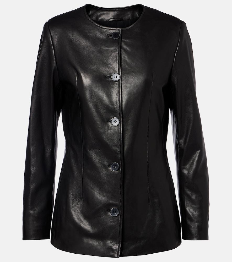 nour hammour maud leather jacket