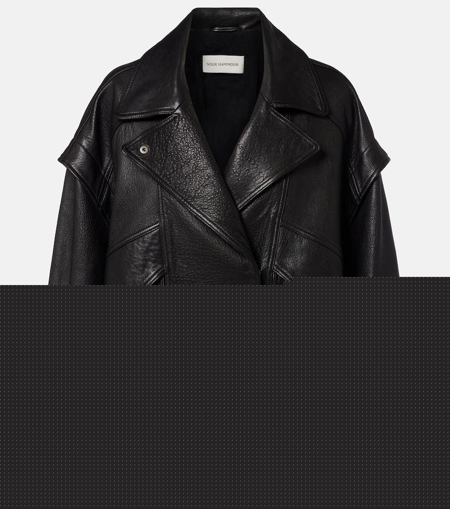 nour hammour micah leather jacket