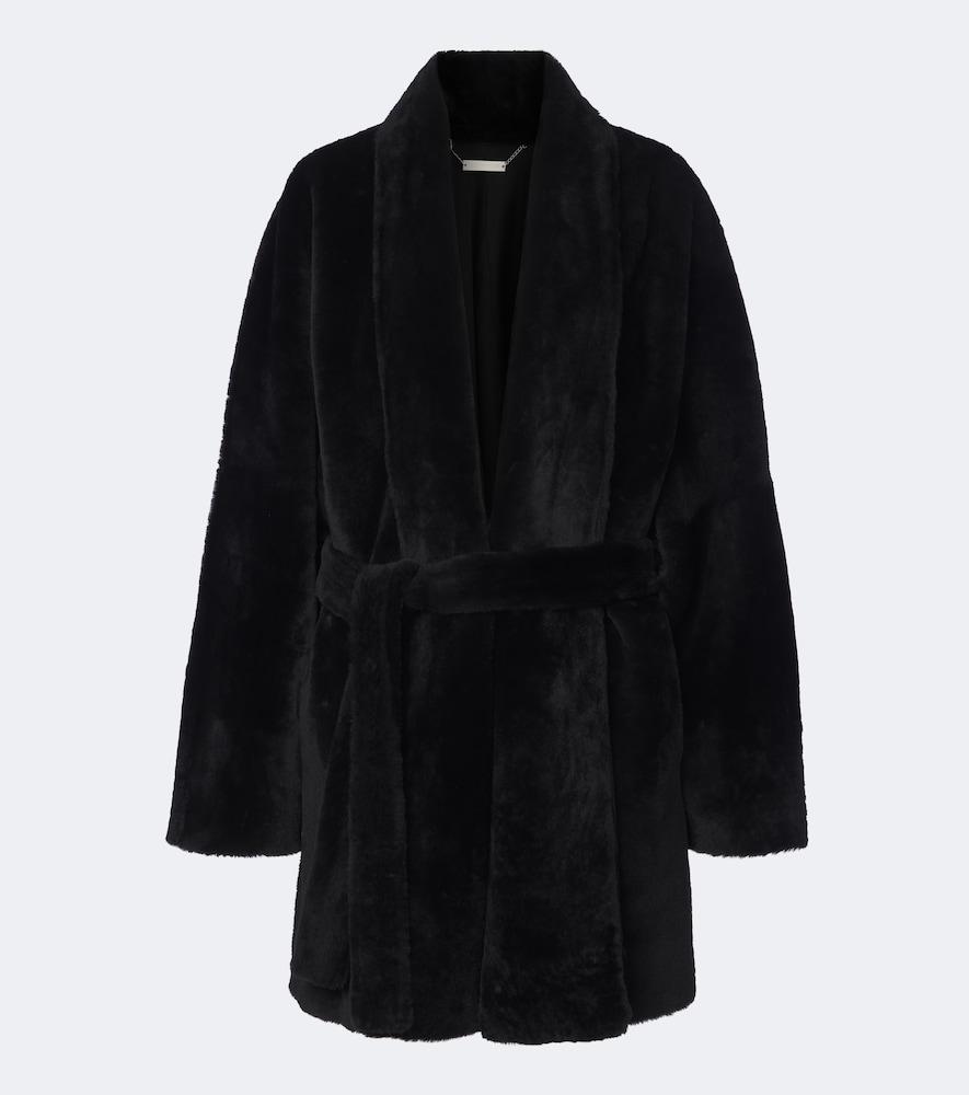 nour hammour raquel shearling coat