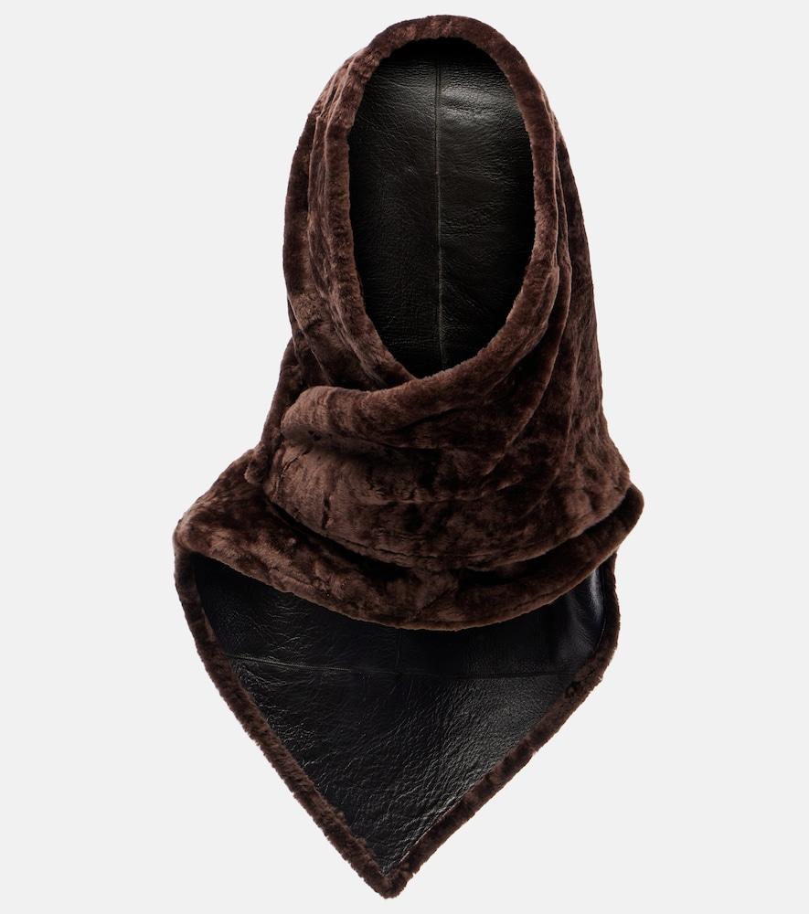 nour hammour shearling scarf