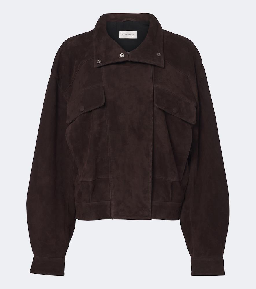 nour hammour suede blouson jacket