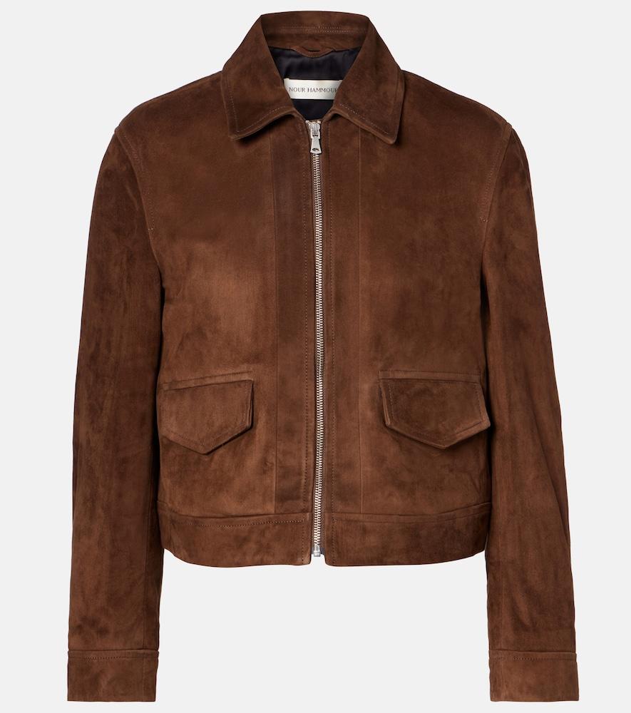 nour hammour vanves suede jacket