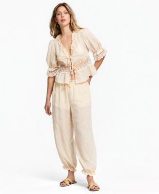 now this womens embroidered balloon pants macys exclusive