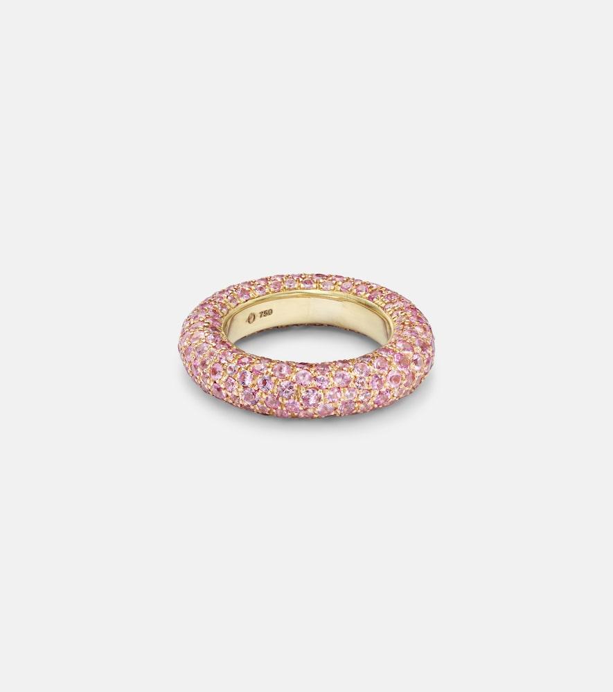 octavia elizabeth blossom bubble 18kt gold ring with sapphires
