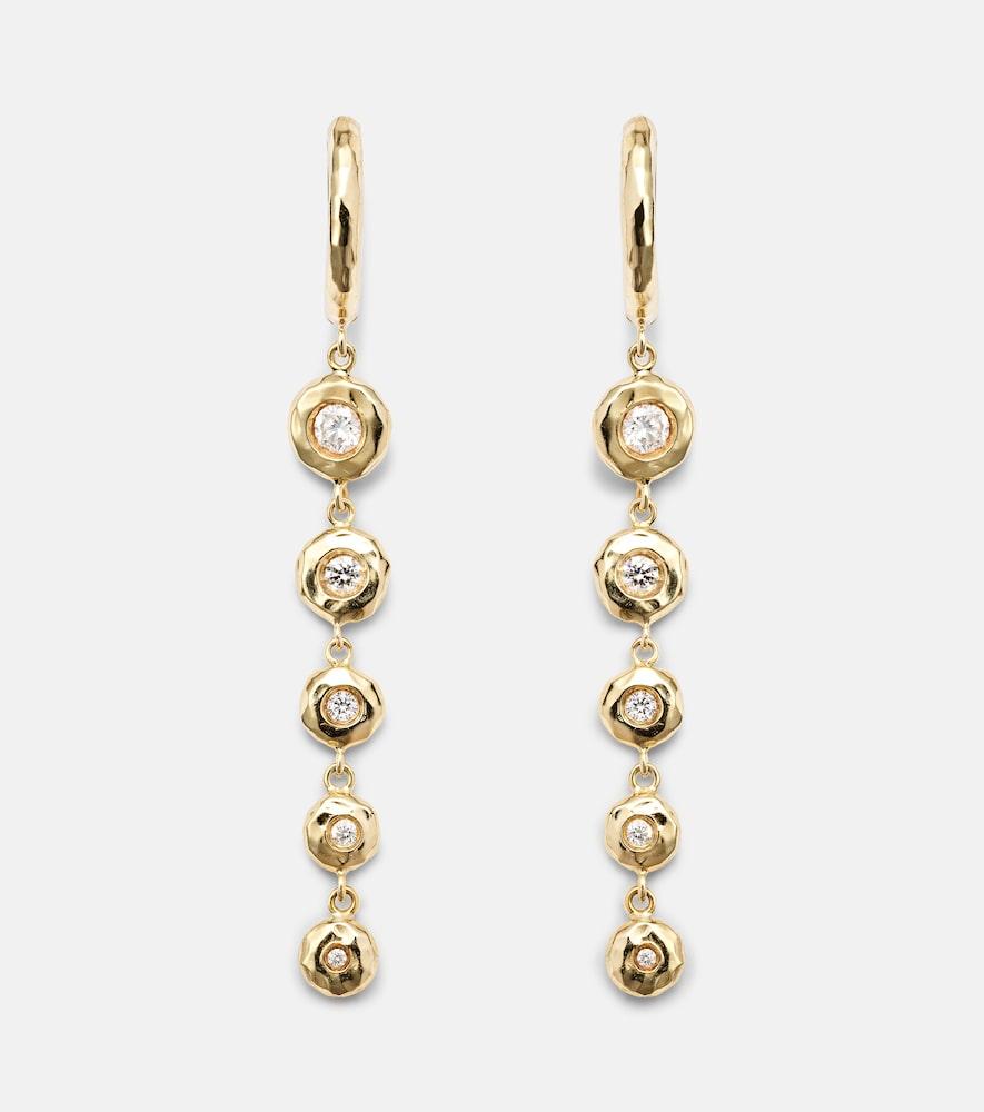 octavia elizabeth charmed micro gabby 18kt gold earrings with diamonds