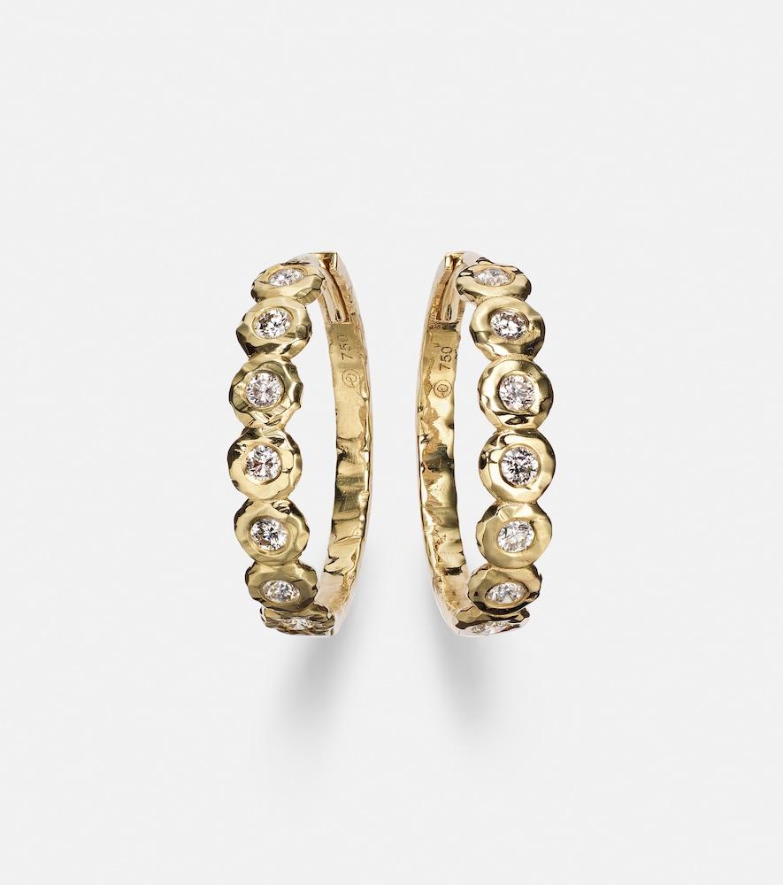 octavia elizabeth edith 18kt gold hoop earrings with diamonds