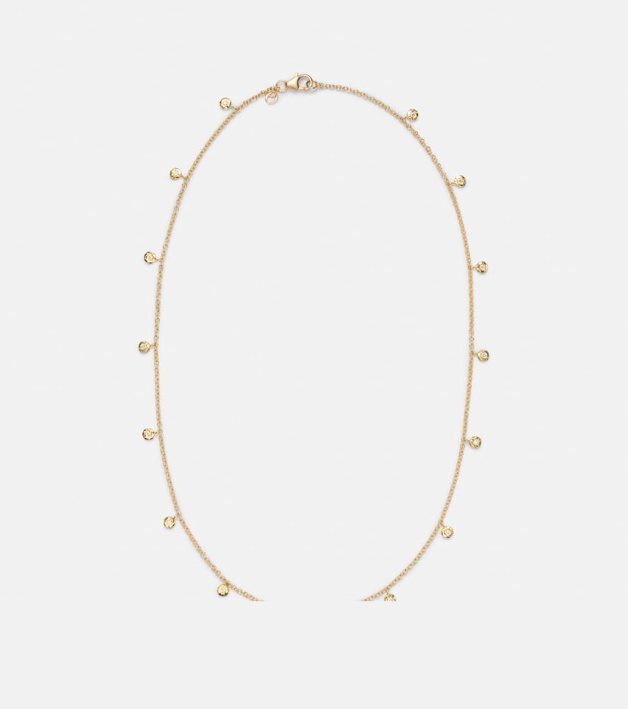 octavia elizabeth micro nesting gem 18kt gold necklace with diamonds