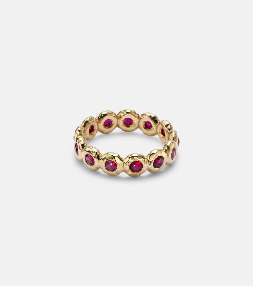 octavia elizabeth nesting gem 18kt gold eternity ring with rubies