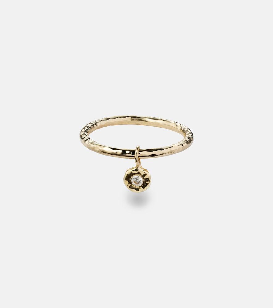 octavia elizabeth nesting gem 18kt gold stacking ring with diamond