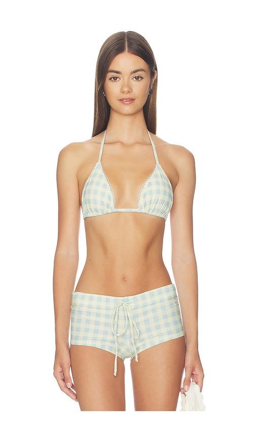 oddli bikini top in baby blue. - size l (also in s, xl)