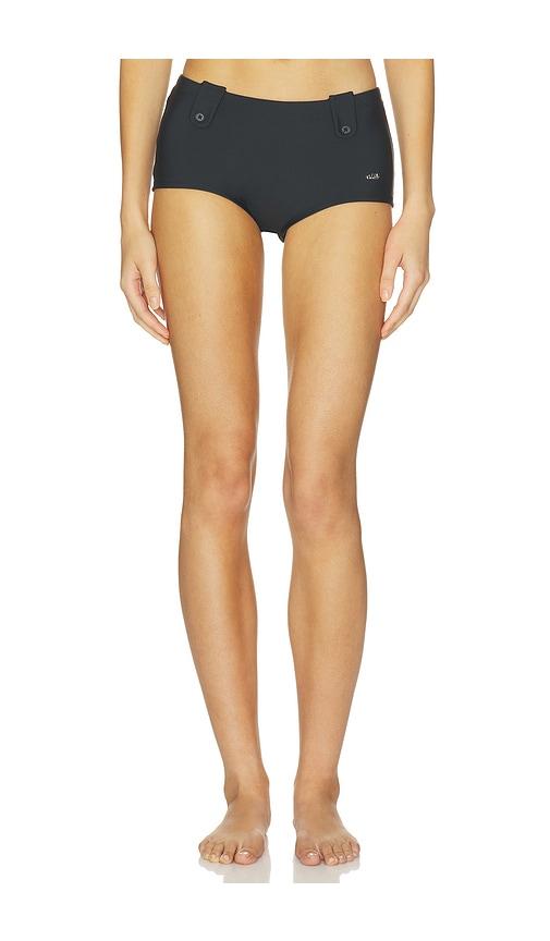 oddli button bikini bottom in black. - size l (also in m, s, xs)